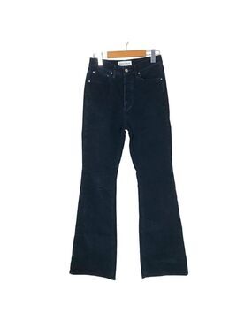 Denim Forum The Marianne  High Rise Flare Navy Blue Corduroy Pants Size 27